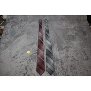 Wemlon By Wembley Wash N Wear Blue Red Silver Striped Paisley Mens Tie Set Of 2